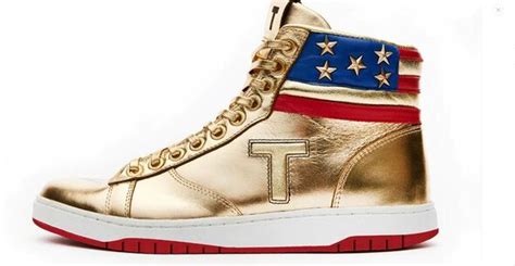 how many trump gold sneakers were sold.